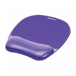 Mouse Pad Fellowes con Reposa Muñecas Violeta de Gel Crystal