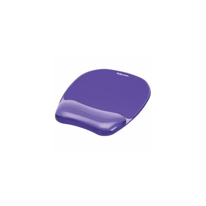 Mouse Pad Fellowes con Reposa Muñecas Violeta de Gel Crystal