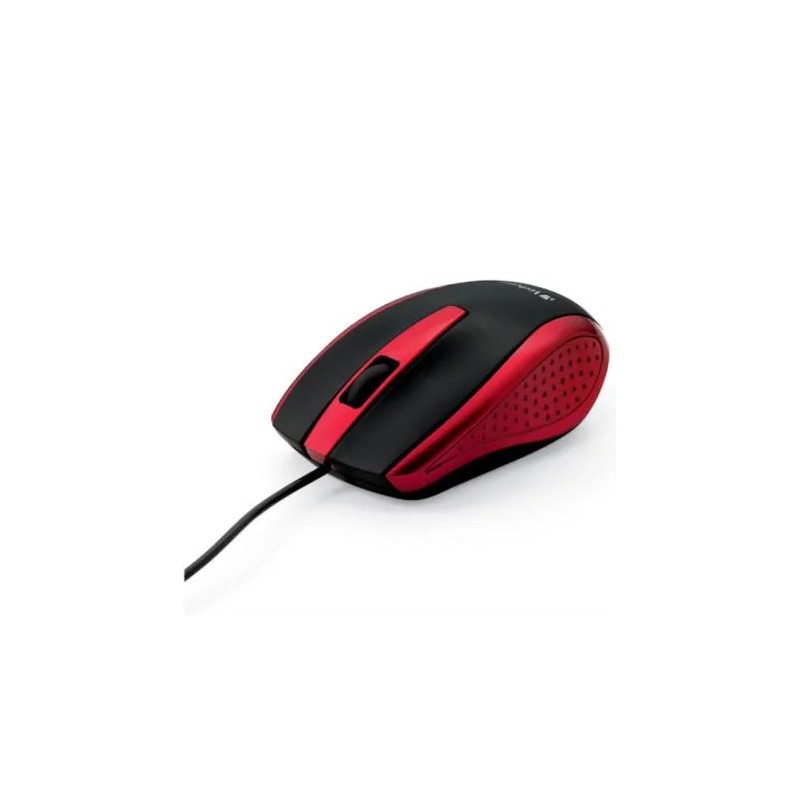 Mouse Optico Verbatim Bravo, Color Negro/rojo, usb 2.0
