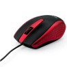 Mouse Optico Verbatim Bravo, Color Negro/rojo, usb 2.0