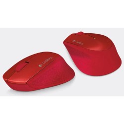 MOUSE OPTICO LOGITECH M280 INALAMBRICO, NANO RECEPTOR USB 2.0, ROJO