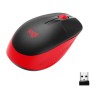 Mouse Optico Inalambrico Logitech M190 Negro con Rojo, Ambidiestro, 1000 dpi, 3 botones