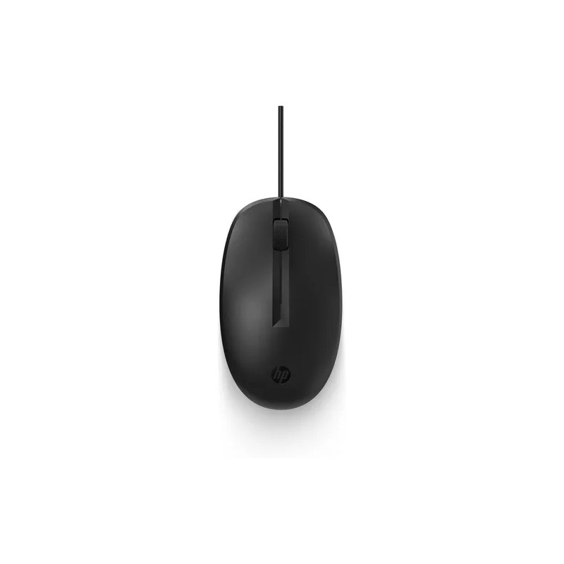 Mouse Optico HP 125, Cable Usb 2.0, Color Negro