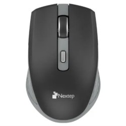 Mouse Nextep Optico Ne-413Ng Inalámbrico Rf 1600 DPI Negro, Gris