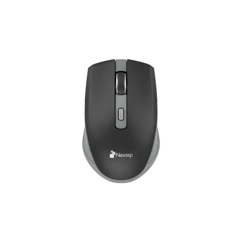 Mouse Nextep Optico Ne-413Ng Inalámbrico Rf 1600 DPI Negro, Gris