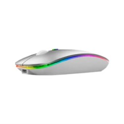 Mouse Nextep Optico Ne-412P Inalámbrico Rf 1600 DPI Plata