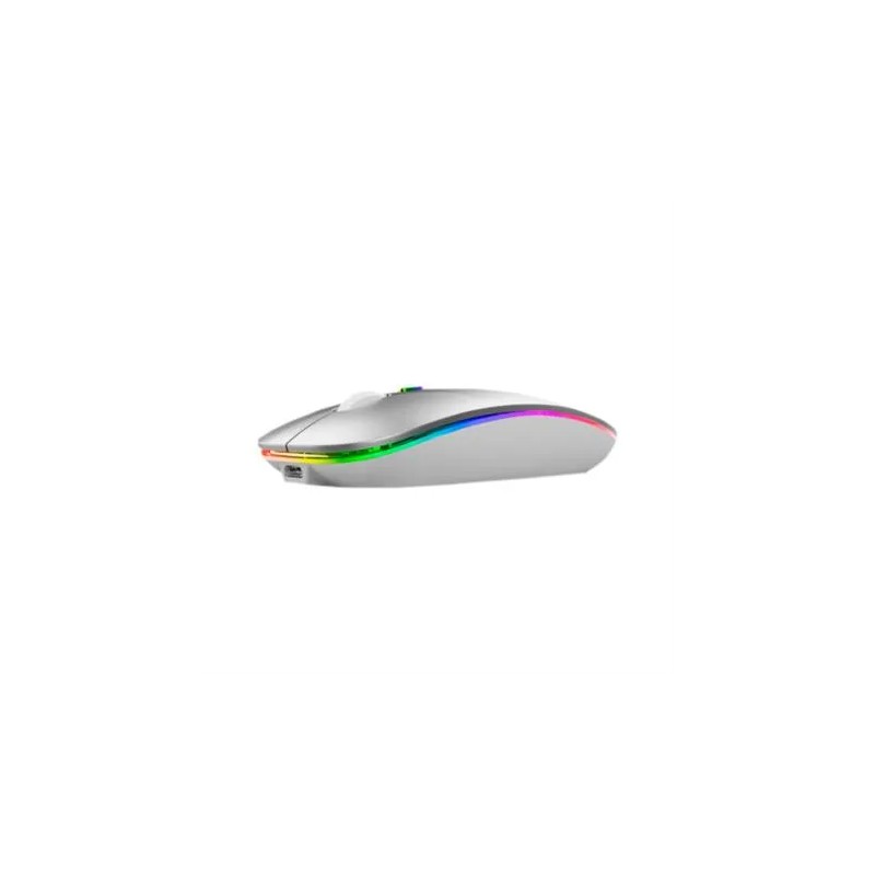 Mouse Nextep Optico Ne-412P Inalámbrico Rf 1600 DPI Plata