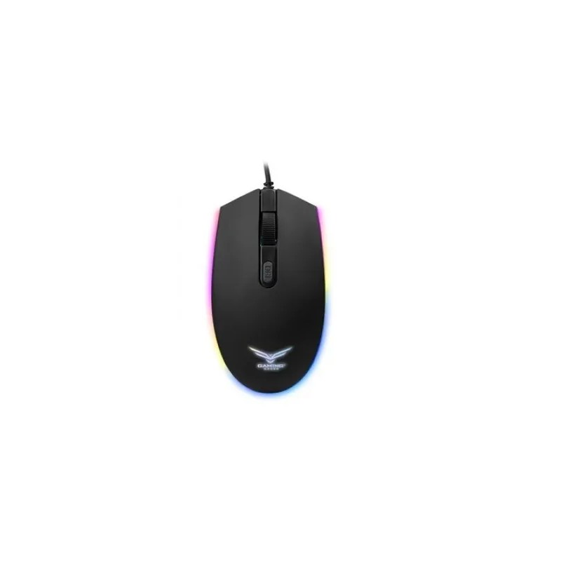 Mouse Naceb Optico USB-Crossfire RGB 1200 DPI Alámbrico Negro