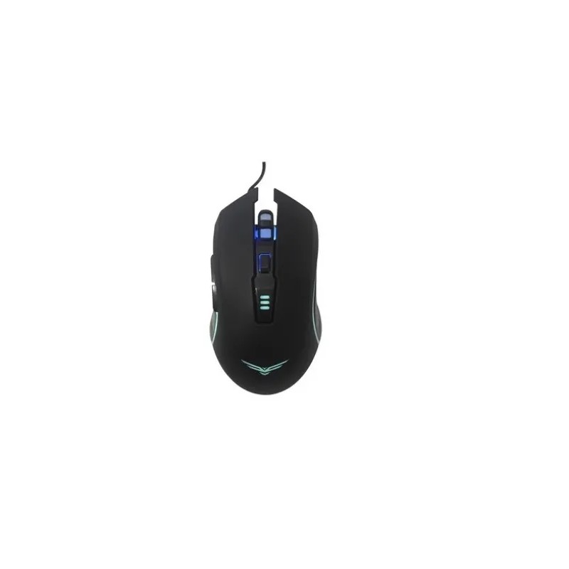Mouse Naceb Optico USB Horus RGB 3200 DPI Alámbrico Negro