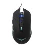 Mouse Naceb Optico USB Horus RGB 3200 DPI Alámbrico Negro