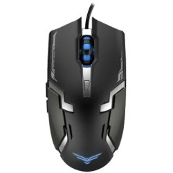 Mouse Naceb Optico USB 3200 DPI Alámbrico Negro
