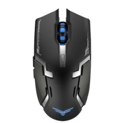 Mouse Naceb Optico USB 1600 DPI Inalámbrico Negro