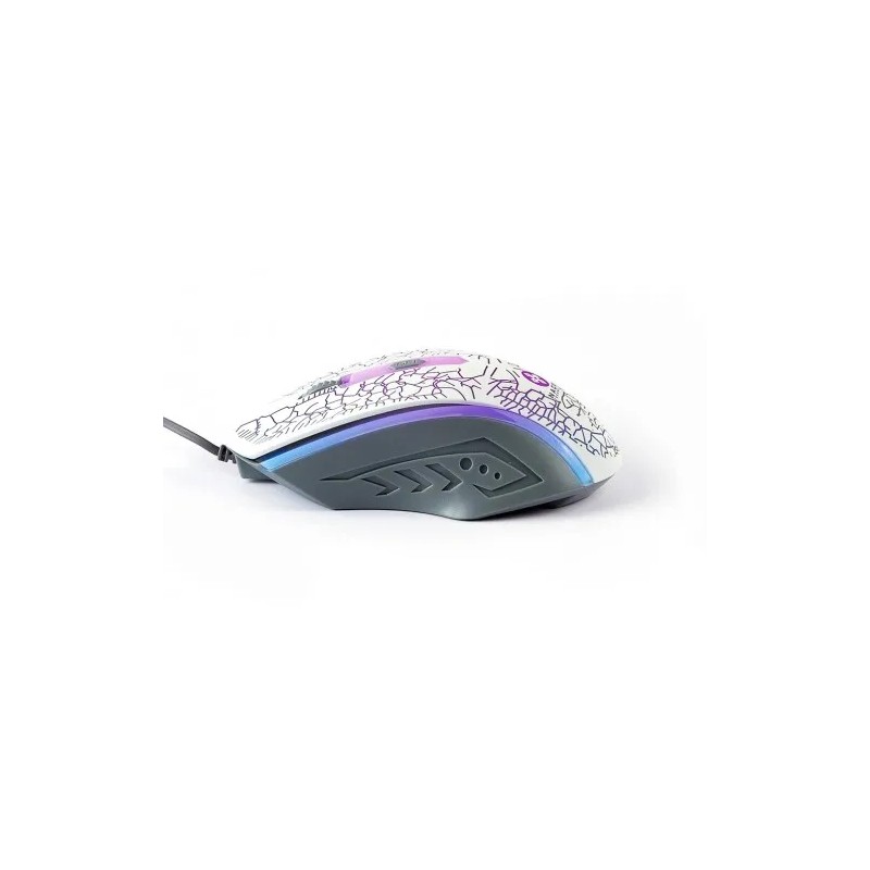 Mouse Naceb Optico USB 1200 DPI Alámbrico Blanco, Gris