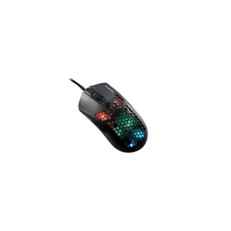 Mouse Naceb Optico Phantom Alámbrico 10000 DPI RGB Negro