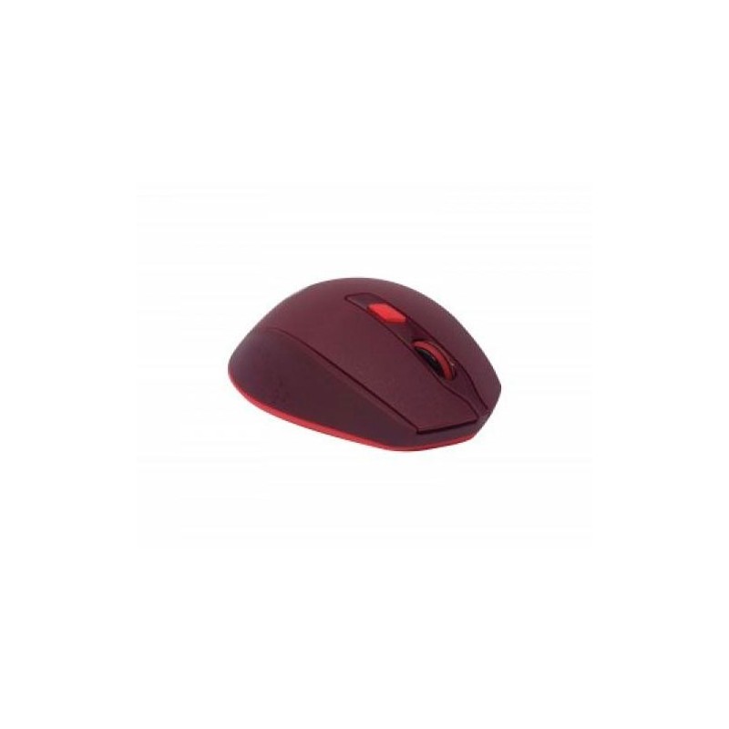 Mouse Naceb Optico Inalámbrico 1600 DPI Rojo