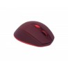Mouse Naceb Optico Inalámbrico 1600 DPI Rojo