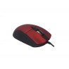 Mouse Naceb Optico Alámbrico 2400 DPI Gamer Rojo