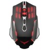 Mouse Naceb Laser USB 2400 DPI Alámbrico Negro, Gris