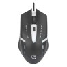 Mouse Manhattan Optico Luminiscente RGB USB, 4 Botones, 1500 DPI, interfaz USB tipo A, Color Negro