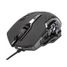 Mouse Manhattan Optico Gaming 6 Botones, led, 3200 DPI, interfaz USB tipo A, Color Negro