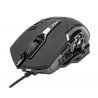 Mouse Manhattan Optico Gaming 6 Botones, led, 3200 DPI, interfaz USB tipo A, Color Negro