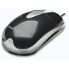 Mouse Manhattan Óptico Clásico MH3 USB 1000dpi Color Negro-Plata