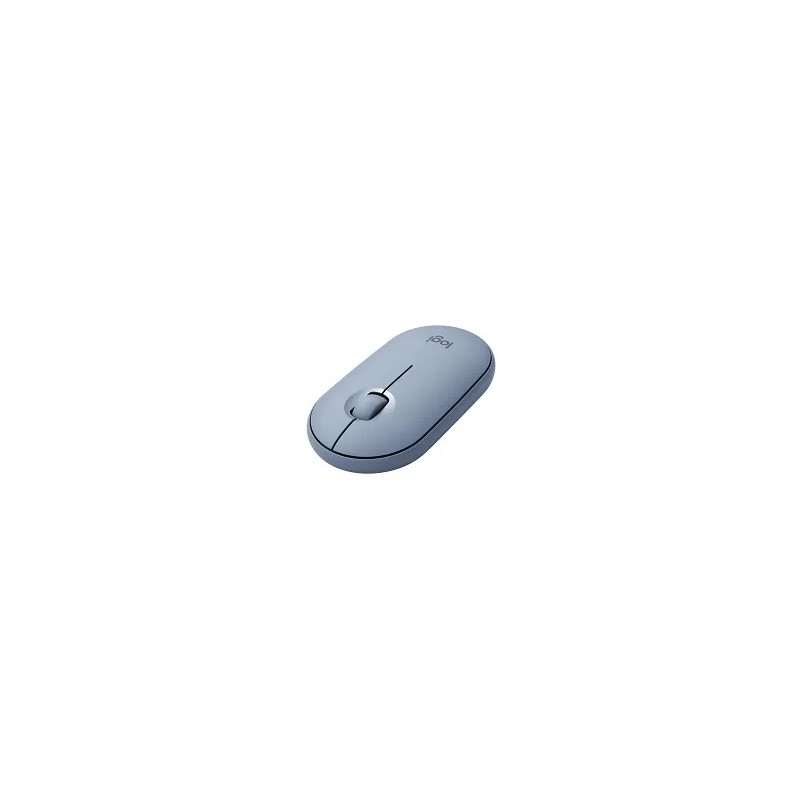 Mouse Logitech USB Pebble M350 1000 DPI Inalámbrico Azul Gris