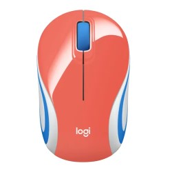 Mouse Logitech Optico USB M187 1000 DPI Inalámbrico Coral