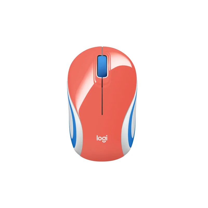Mouse Logitech Optico USB M187 1000 DPI Inalámbrico Coral