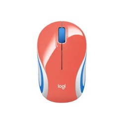 Mouse Logitech Optico USB M187 1000 DPI Inalámbrico Coral