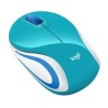 Mouse Logitech Optico USB M187 1000 DPI Inalámbrico Azul, Blanco