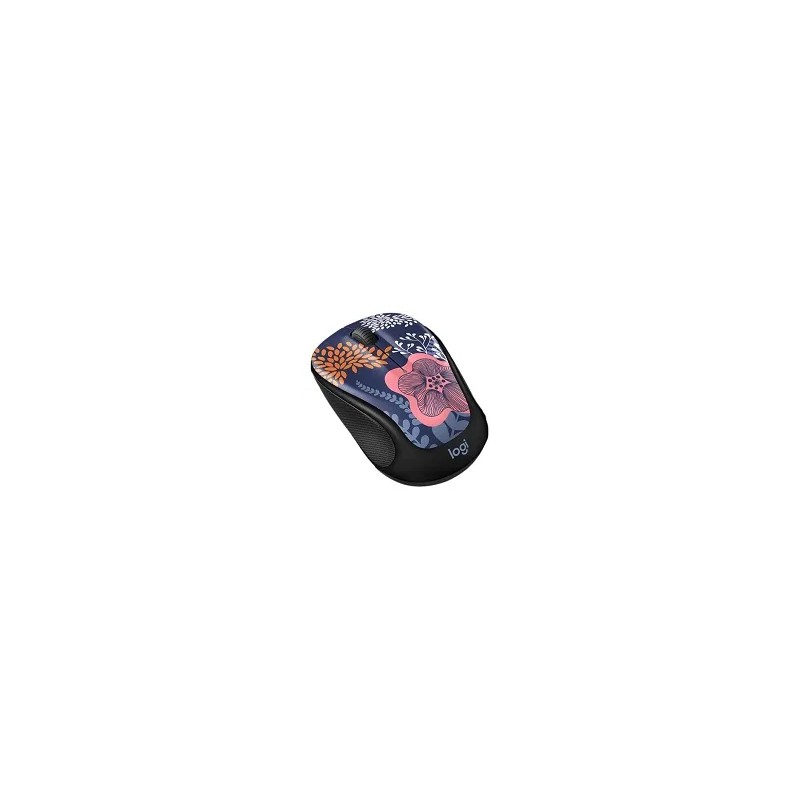 Mouse Logitech Óptico M317C Inalámbrico USB-A 1000 DPI Azul, Negro