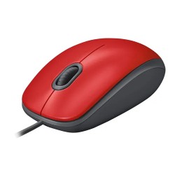 Mouse Logitech Óptico M110 Silent Alámbrico USB 1000DPI Rojo