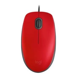 Mouse Logitech Óptico M110 Silent Alámbrico USB 1000DPI Rojo