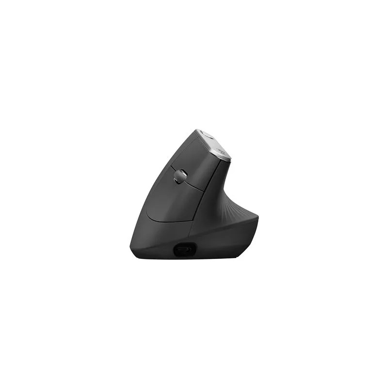Mouse Logitech MX Vertical, Recargable, Bluetooth, 4 botones personalizables