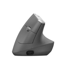 Mouse Logitech MX Vertical, Recargable, Bluetooth, 4 botones personalizables