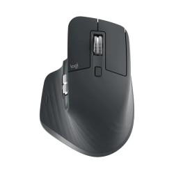 Mouse Logitech MX Master 3S optico, 7 Botones, 8000 DPI, interfaz RF inalambrico, bluetooth, 10 m, Color Grafito