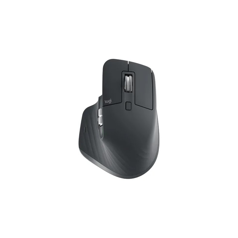 Mouse Logitech MX Master 3S optico, 7 Botones, 8000 DPI, interfaz RF inalambrico, bluetooth, 10 m, Color Grafito