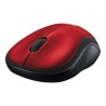 Mouse logitech M185, Inalambrico, Nano Receptor usb2.0, Rojo y Negro