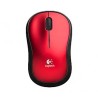 Mouse logitech M185, Inalambrico, Nano Receptor usb2.0, Rojo y Negro