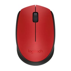 Mouse Logitech M170, RF Inalambrico, Ambidextro, PC/MAC Mini Receptor Usb 2.0, Color Rojo/Negro, Bateia AA