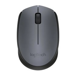 Mouse Logitech M170, inalambrico, Nano Receptor Usb 2.0, Hasta 10 Metros, Color Negro/Gris