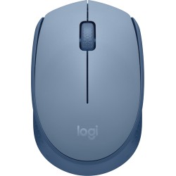 Mouse Logitech M170 Optico, 3 Botones, 1000 DPI, RF inalambrico, Bateria AA, Color Azul