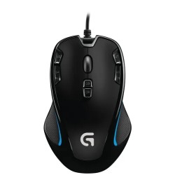 Mouse Logitech Gamer G300S Negro Alámbrico USB Optico 2500 DPI Botones Programables 82G Windows Mac OS Chrome OS 910-004344