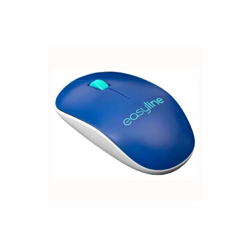 MOUSE INALAMBRICO EASY LINE (EL-995128) VIVA, 1000DPI, AZUL/BLANCO