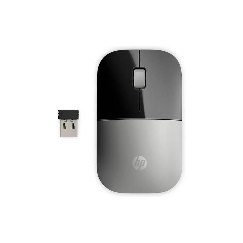 Mouse HP Z3700 Inalámbrico 1200 dpi Color Negro-Plata
