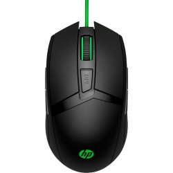 Mouse HP 300 Pavilion Gaming 5000 dpi Color Negro-Verde