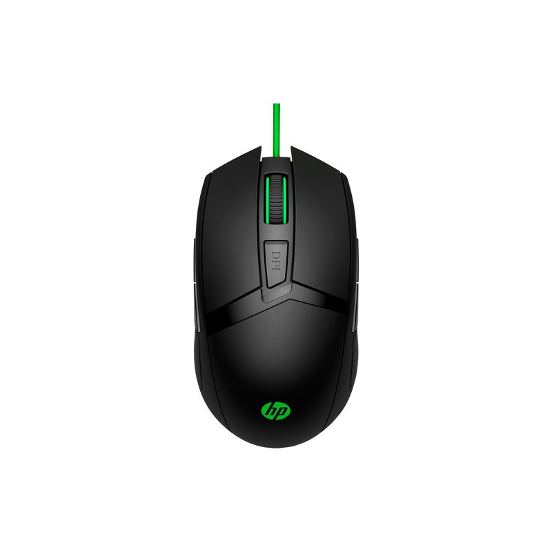 Mouse HP 300 Pavilion Gaming 5000 dpi Color Negro-Verde