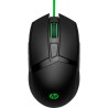 Mouse HP 300 Pavilion Gaming 5000 dpi Color Negro-Verde
