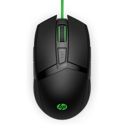 Mouse HP 300 Pavilion Gaming 5000 dpi Color Negro-Verde